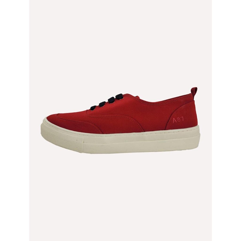 Tênis Aeropostale Masculino Casual Lona Baixo A87 Bordado Vermelho