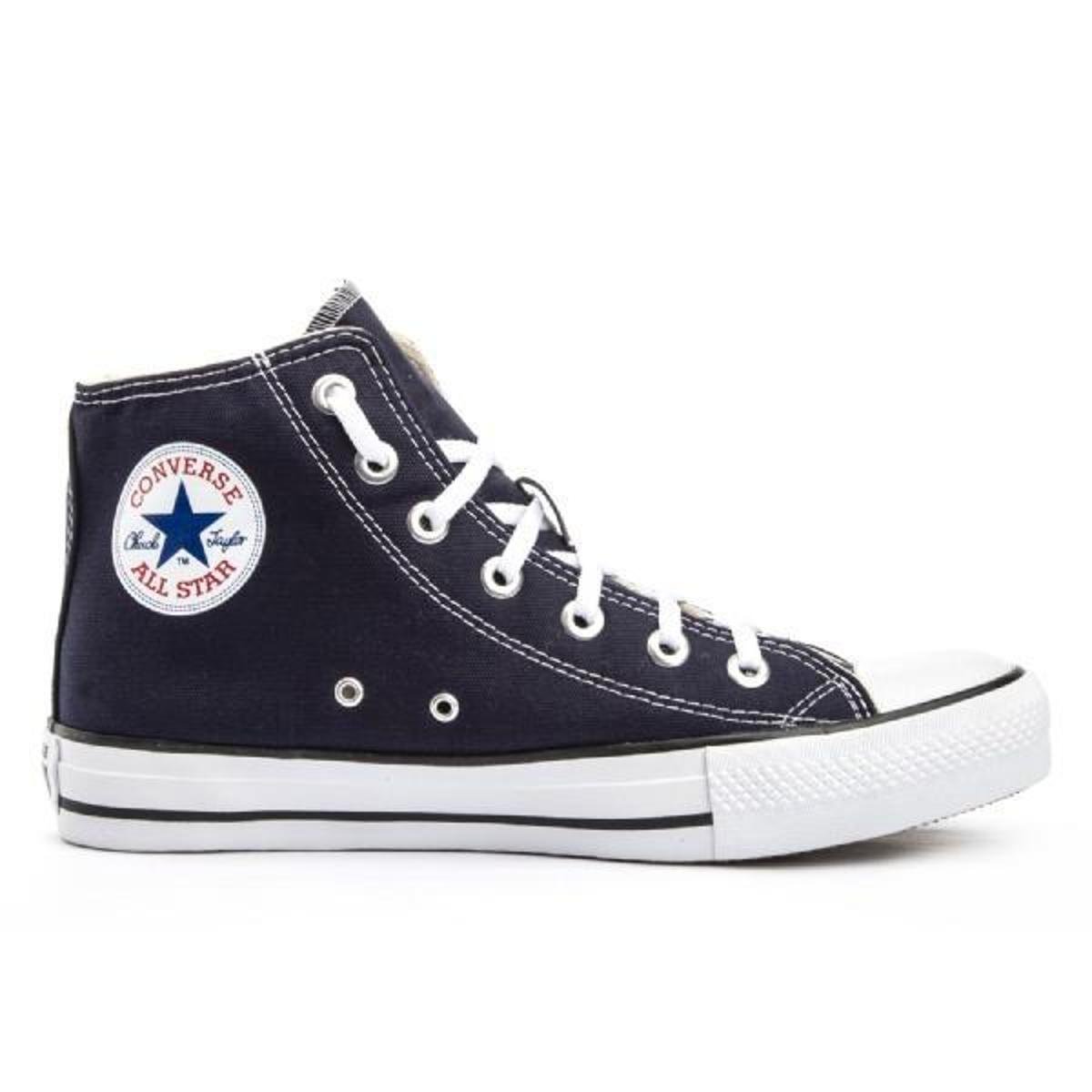 Tênis All Star Converse Chuck Taylor Hi Feminino Masculino Unissex - Preto Menor preço em Tênis All Star Converse Chuck Taylor Hi Feminino Masculino Unissex - Preto