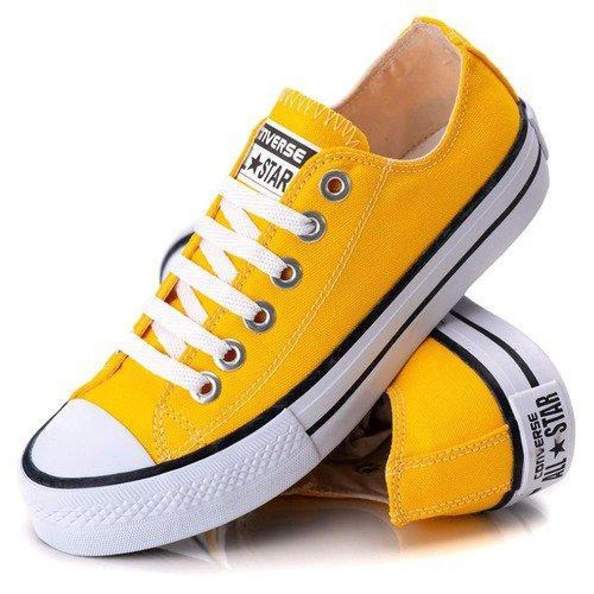 Tenis All Star Tradicional Feminino Amarelo Menor preço em Tenis All Star Tradicional Feminino Amarelo