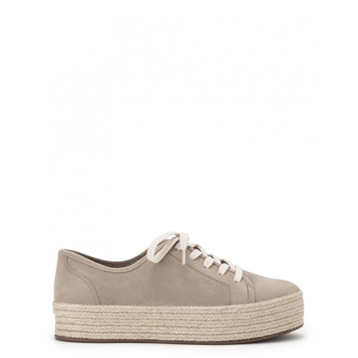 tenis flatform camurça