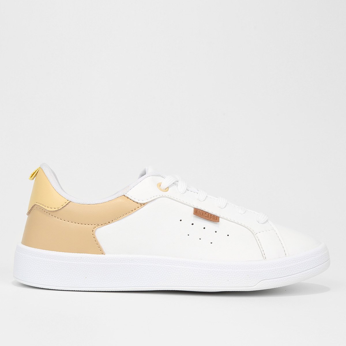Tênis Anacapri Básico Color Feminino - Branco+Nude é ruim? Tênis Anacapri Básico Color Feminino - Branco+Nude é boa?
