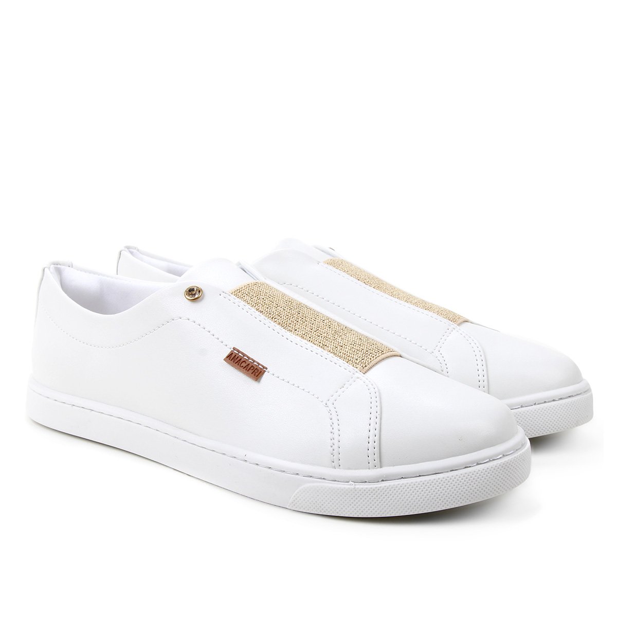 Tênis Anacapri Básico Feminino - Branco e dourado é ruim? Tênis Anacapri Básico Feminino - Branco e dourado é boa?