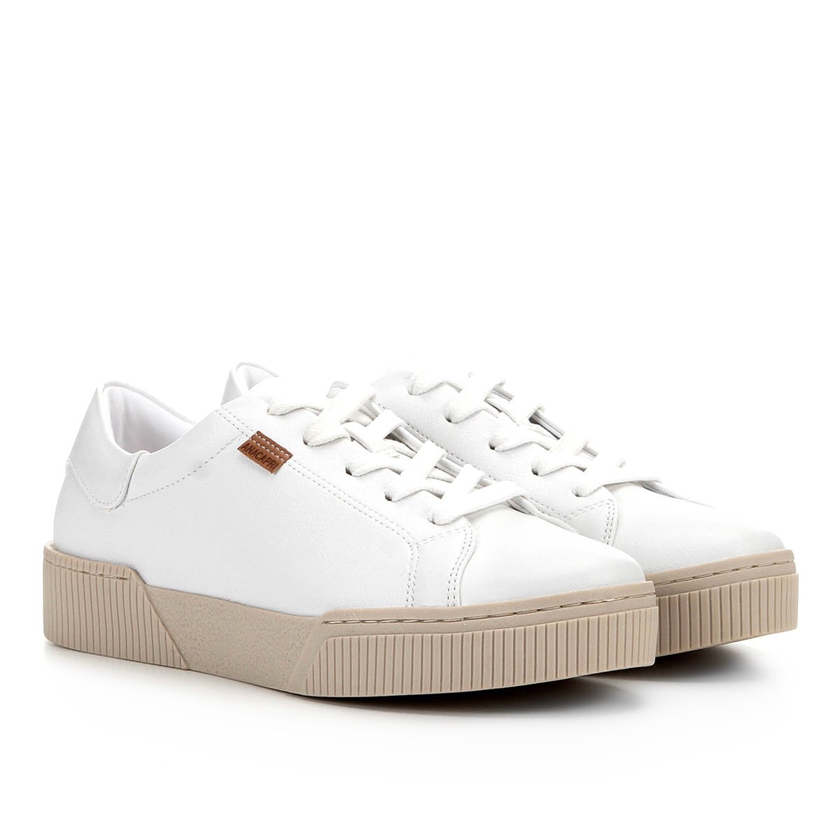 Tênis Anacapri Cadarço Feminino - Branco Menor preço em Tênis Anacapri Cadarço Feminino - Branco