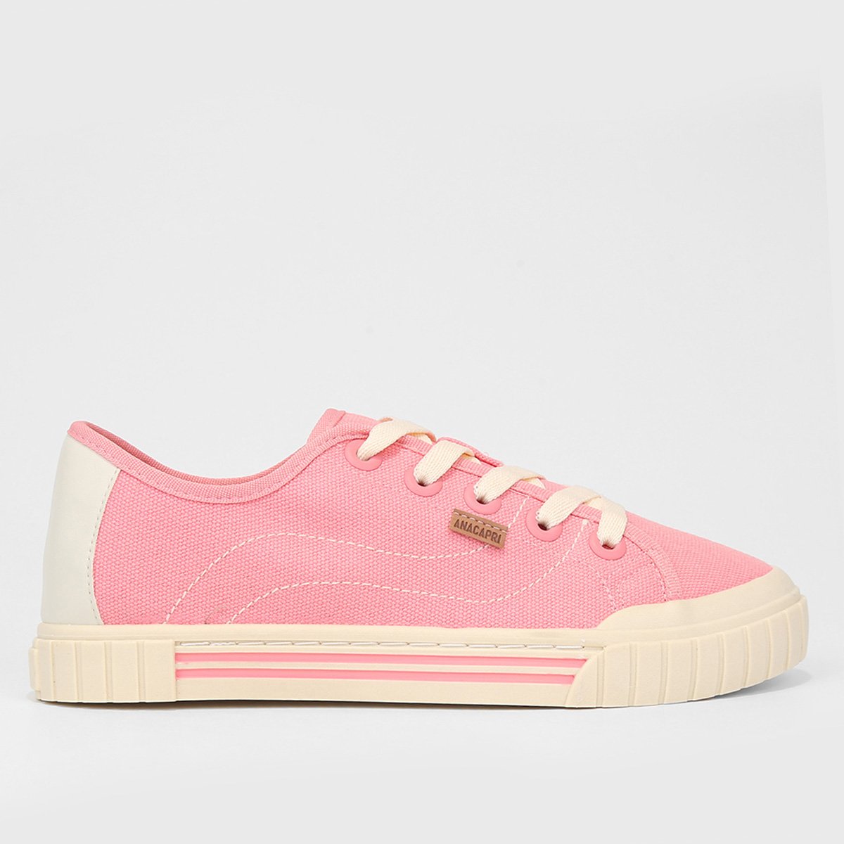 Tênis Anacapri Lona Alê Feminino - Rosa Menor preço em Tênis Anacapri Lona Alê Feminino - Rosa