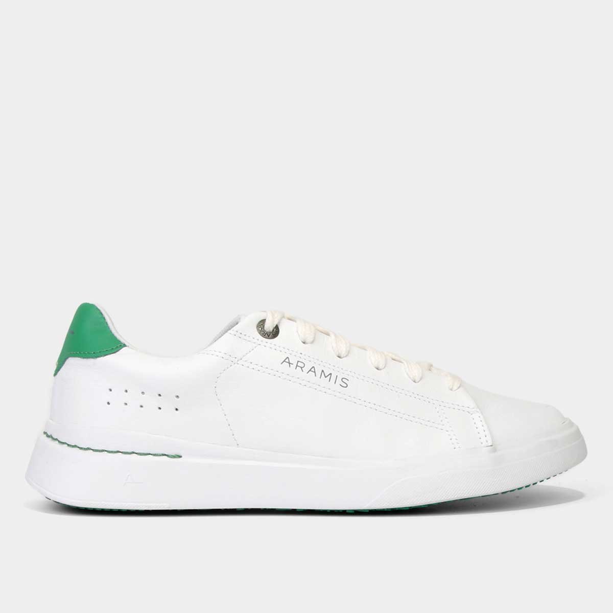 Tênis Aramis Journey Urban Masculino - Branco+Verde Menor preço em Tênis Aramis Journey Urban Masculino - Branco+Verde