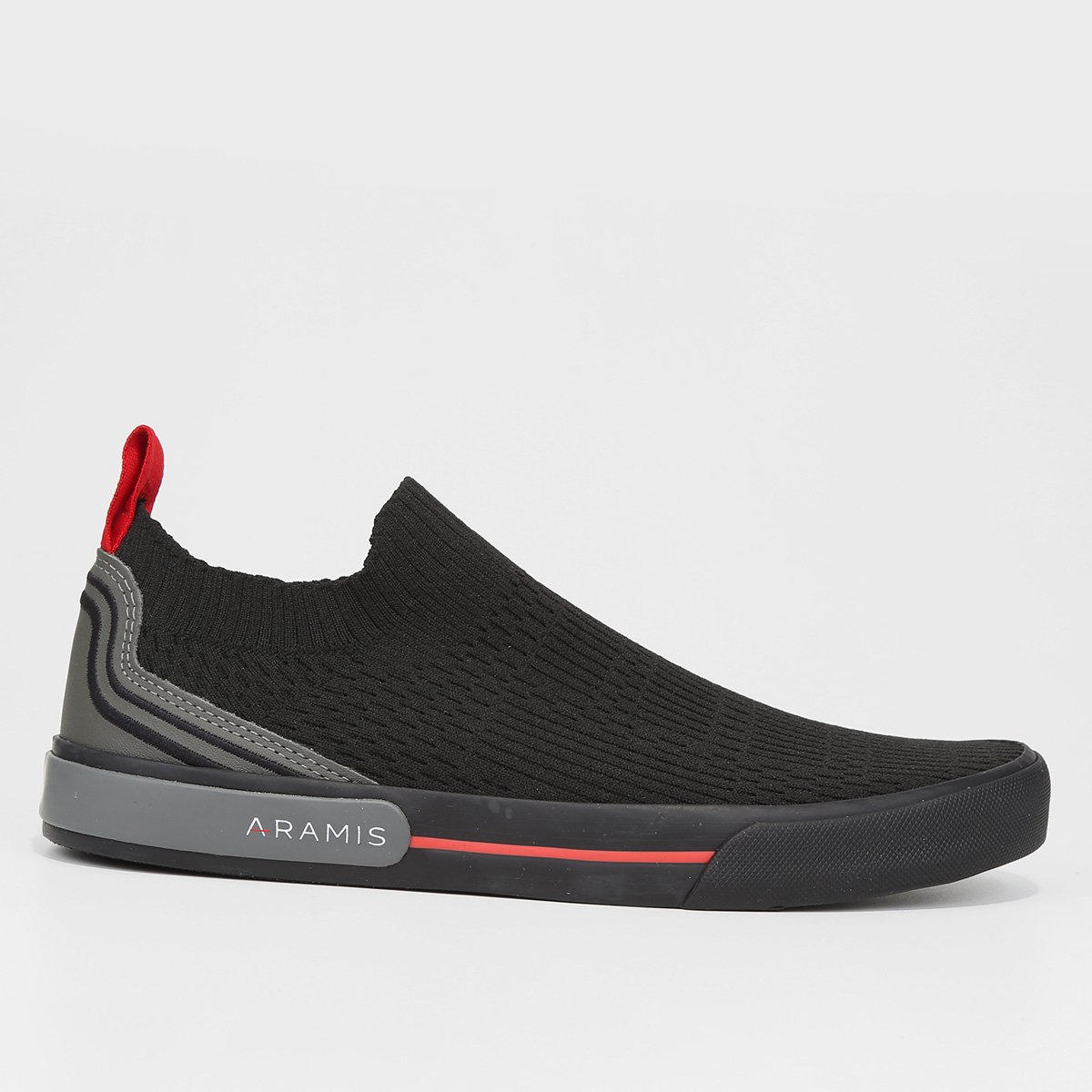 Tênis Aramis Stripe Knit Vulcan Masculino - Preto Menor preço em Tênis Aramis Stripe Knit Vulcan Masculino - Preto