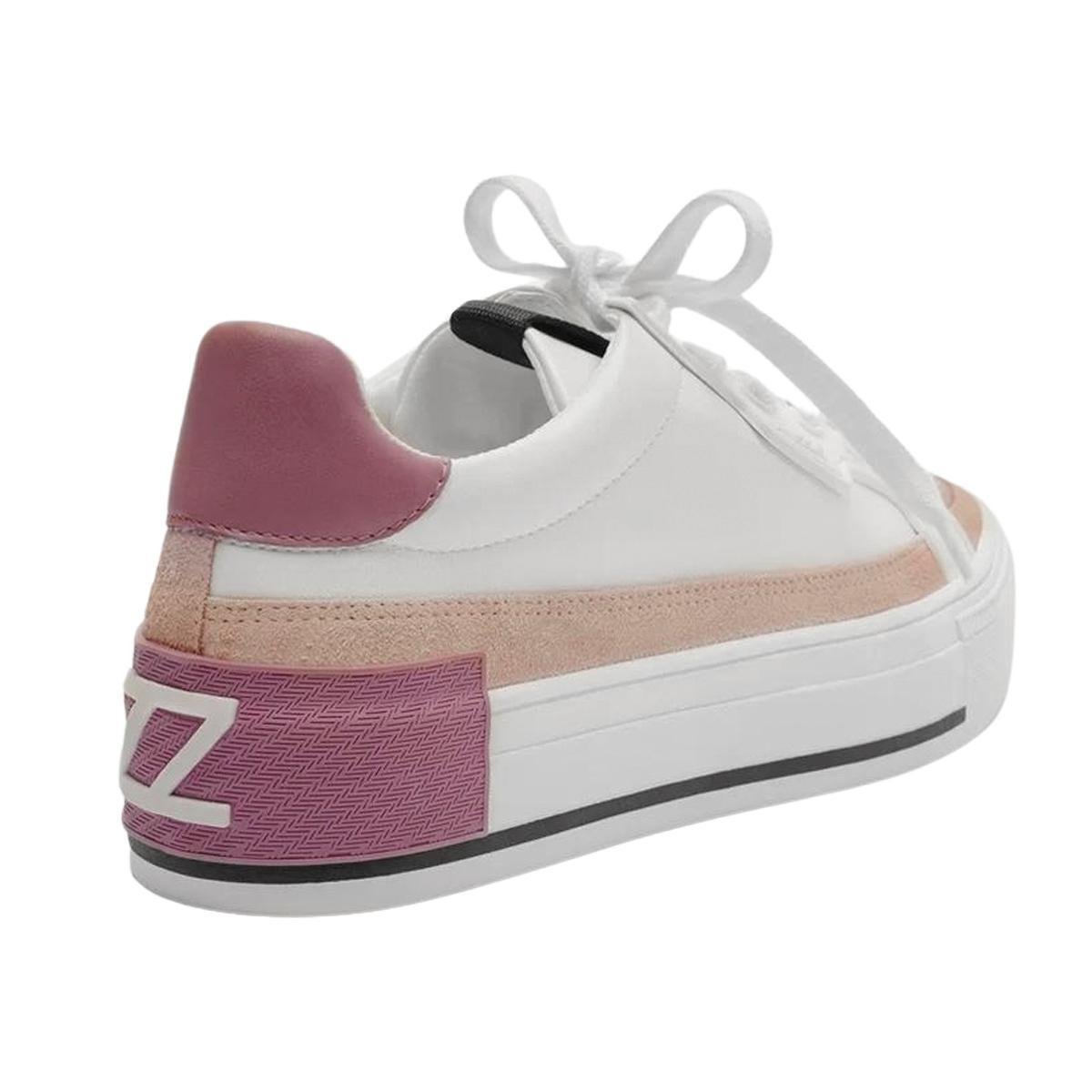 Flatform Tenis Plataforma Feminino Arezzo Tênis Bege Flatform