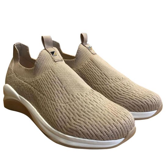 Tênis Arezzo Slip On Nude Knit Studs Zattini