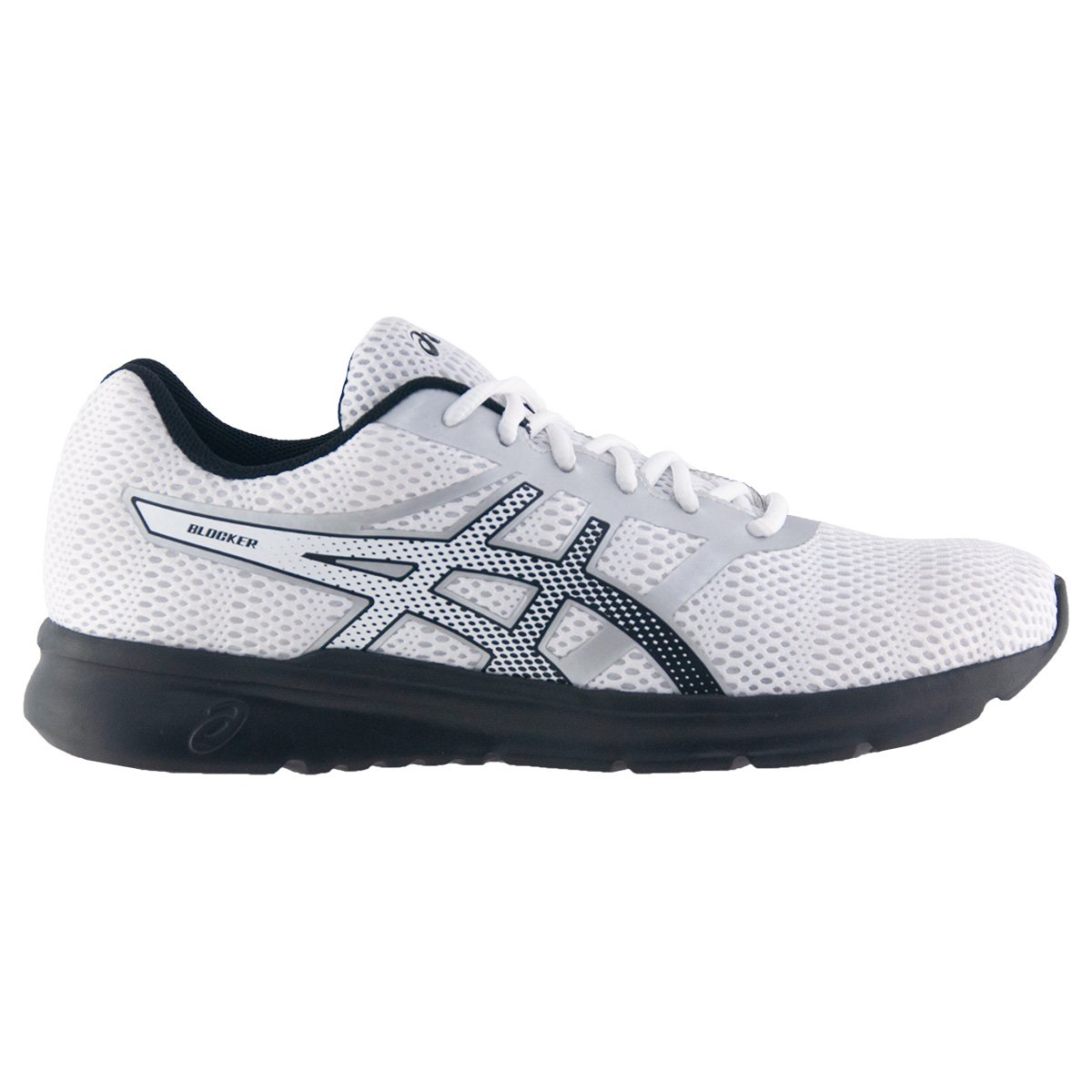 Tênis Asics Blocker Masculino - Branco+Preto Menor preço em Tênis Asics Blocker Masculino - Branco+Preto