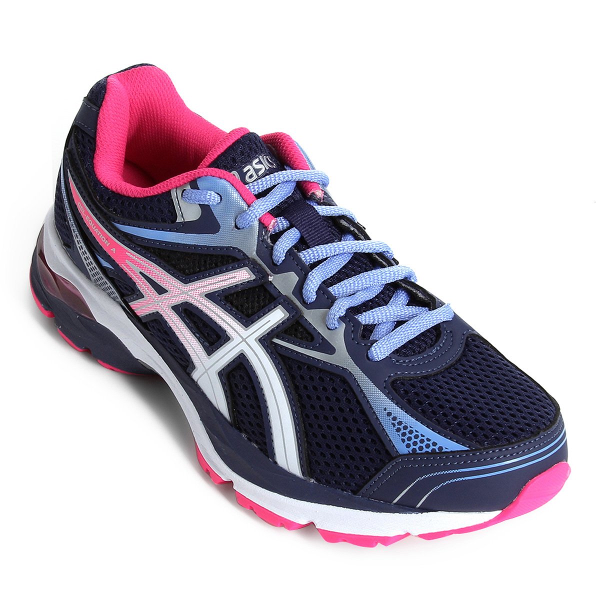 Tênis Asics GEL Equation 9 Feminino - Marinho+Branco Menor preço em Tênis Asics GEL Equation 9 Feminino - Marinho+Branco