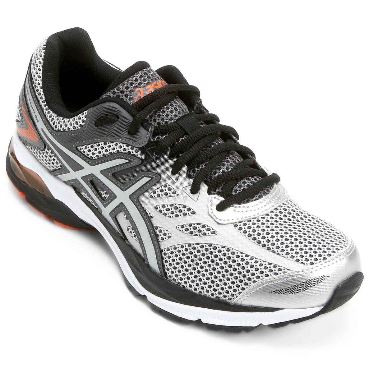 Tênis Asics Gel Flux 4 A Masculino - Prata+Grafite Menor preço em Tênis Asics Gel Flux 4 A Masculino - Prata+Grafite