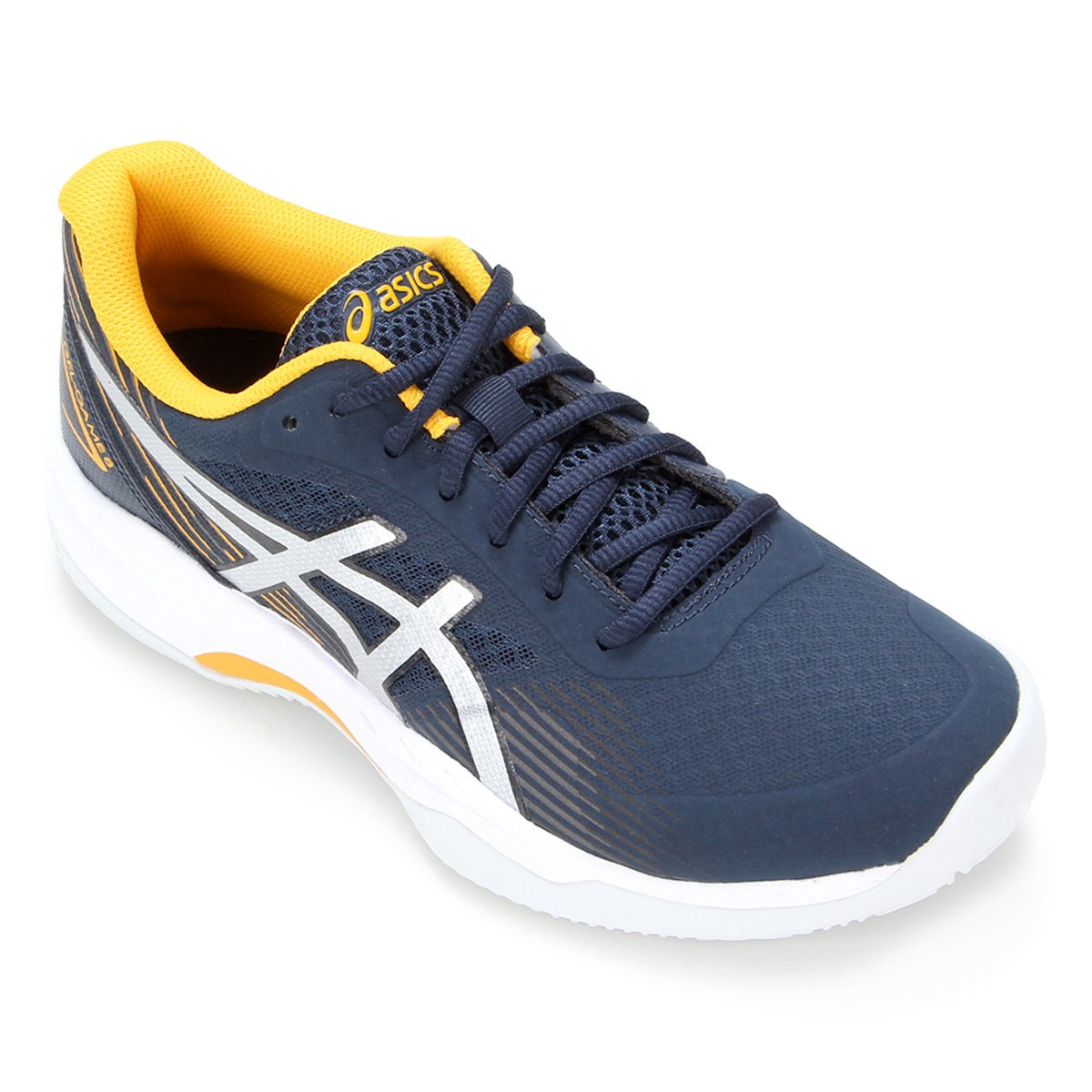 Tênis Asics Gel-Game 8 Clay Masculino - Azul+Prata Menor preço em Tênis Asics Gel-Game 8 Clay Masculino - Azul+Prata