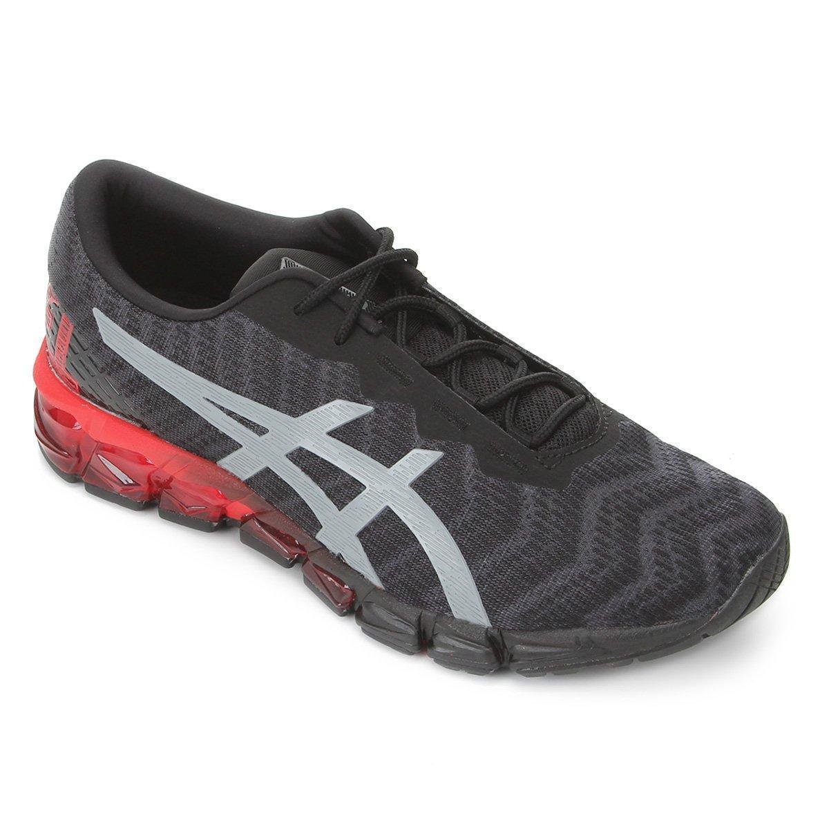 Tênis Asics Gel Quantum 180 5 Masculino - Preto+Vermelho Menor preço em Tênis Asics Gel Quantum 180 5 Masculino - Preto+Vermelho