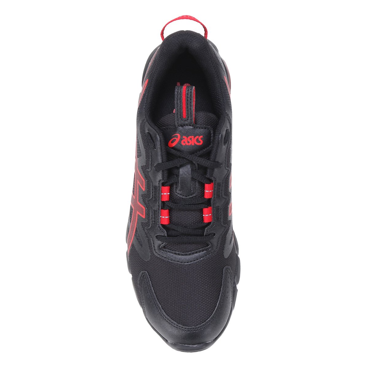 asics gel preto e vermelho