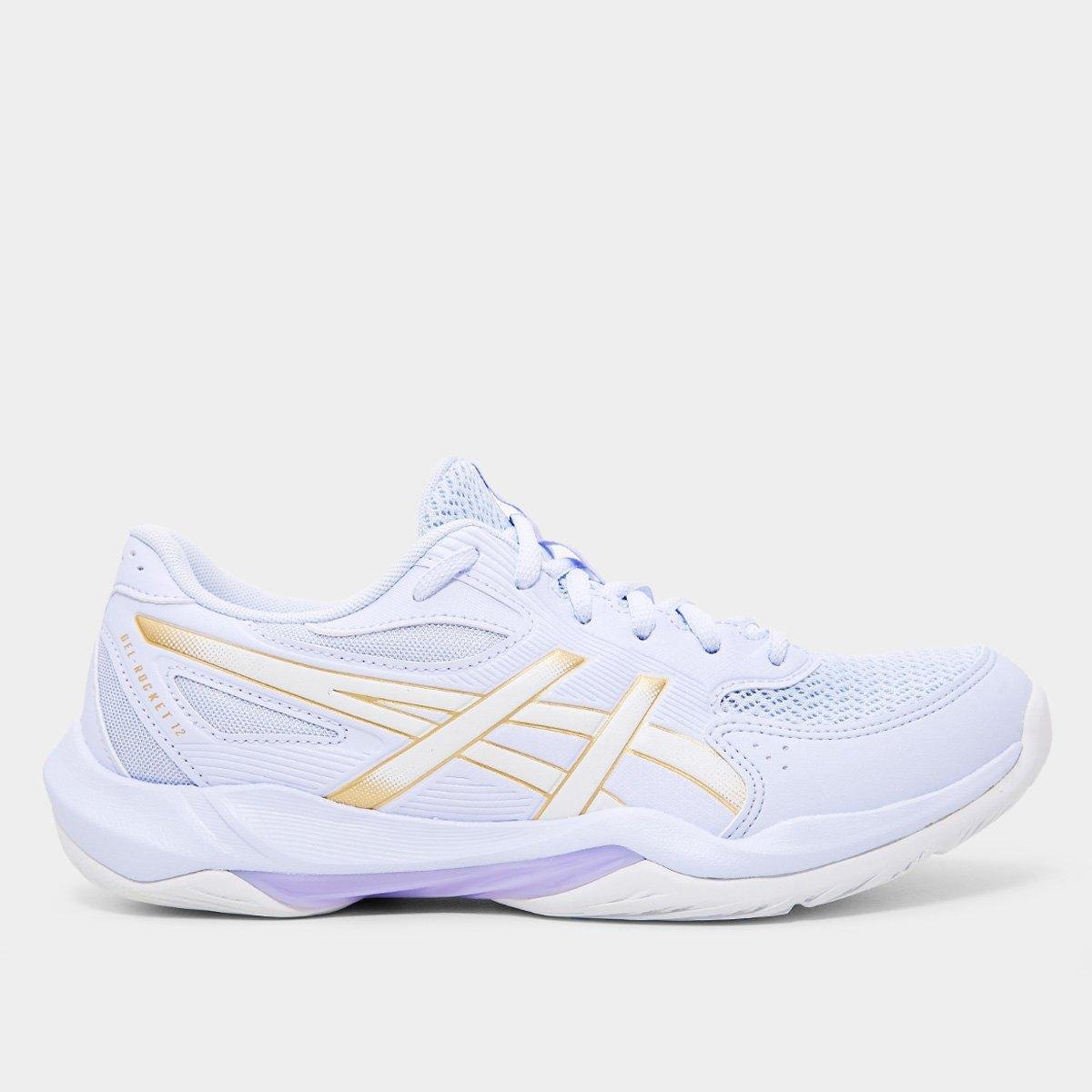Tênis Asics Gel Rocket 12 Feminino Menor preço em Tênis Asics Gel Rocket 12 Feminino