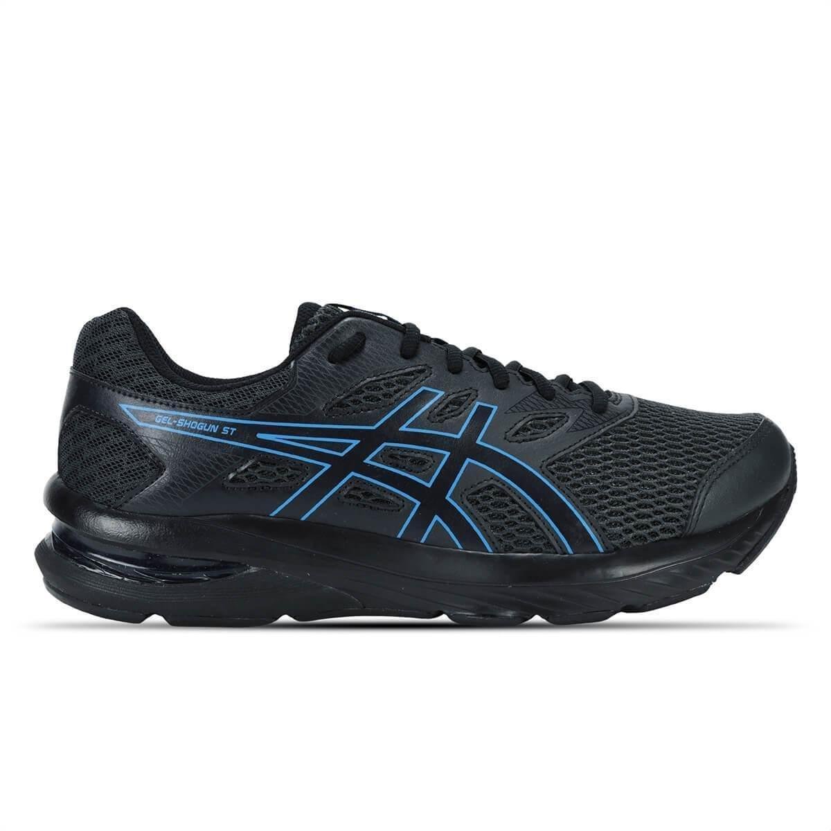 Tênis ASICS GEL-Shogun St - Masculino - Preto com Azul Menor preço em Tênis ASICS GEL-Shogun St - Masculino - Preto com Azul