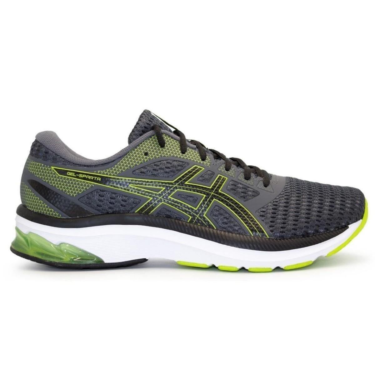 Tênis Asics Masculino Gel-Sparta - Grafite+Verde Menor preço em Tênis Asics Masculino Gel-Sparta - Grafite+Verde