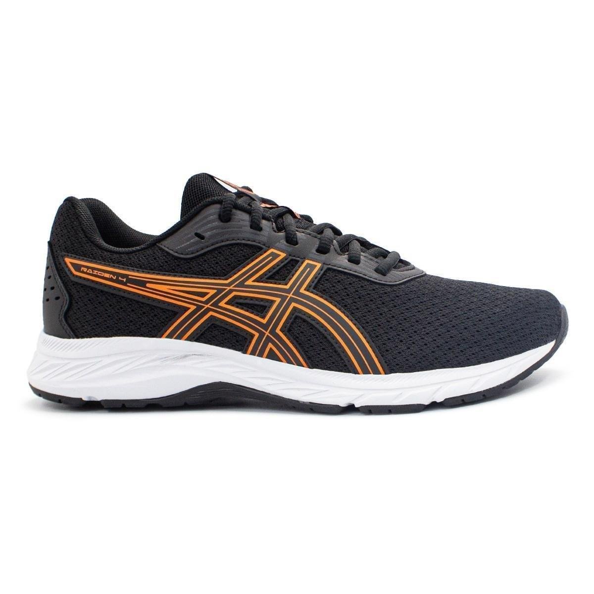 Asics Raiden Asics Cinza E Laranja Tenis Asics Masculino Raiden Outlet