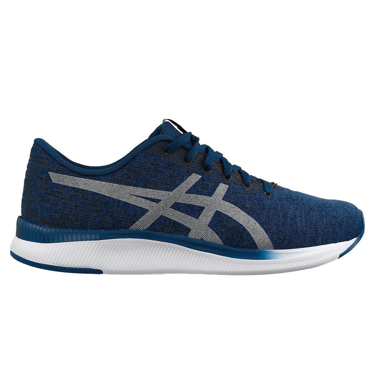 Tenis Asics Masculino - Azul+Prata Menor preço em Tenis Asics Masculino - Azul+Prata