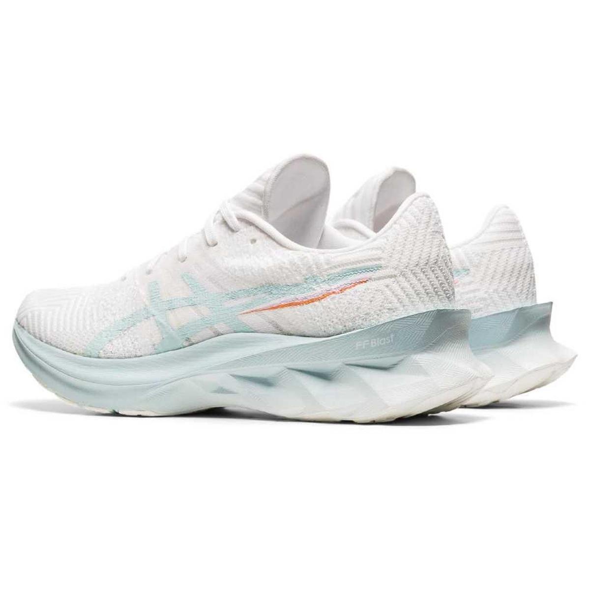 Tênis ASICS Novablast Pixel - Feminino - Cinza - Branco | Zattini
