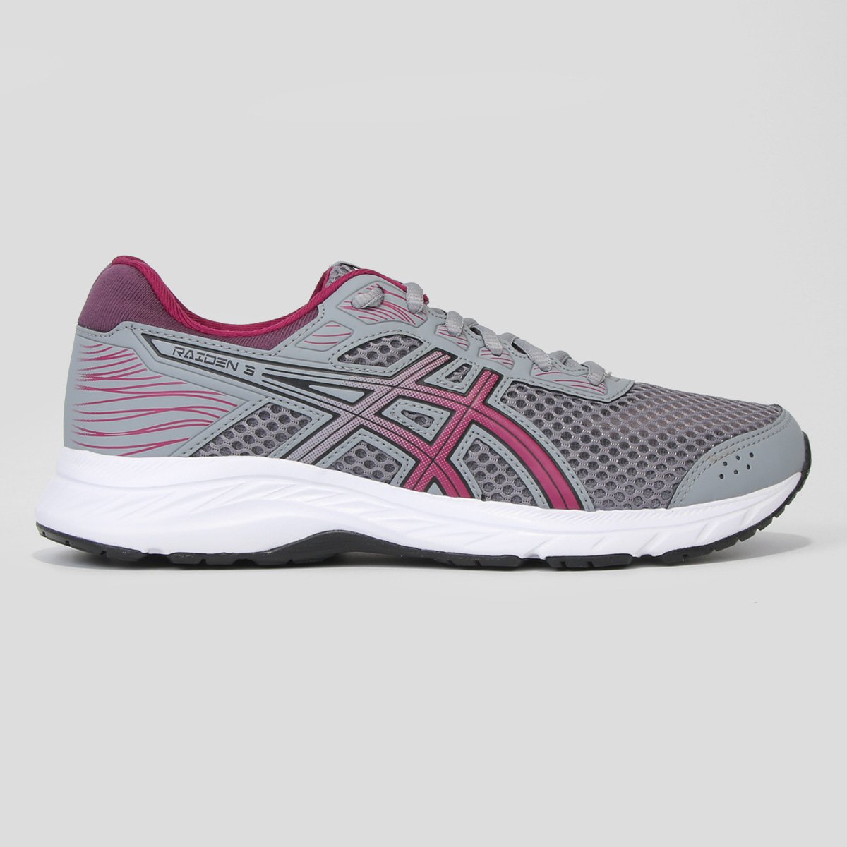 Tênis Asics Raiden 3 Feminino - Cinza+Preto é ruim? Tênis Asics Raiden 3 Feminino - Cinza+Preto é boa?