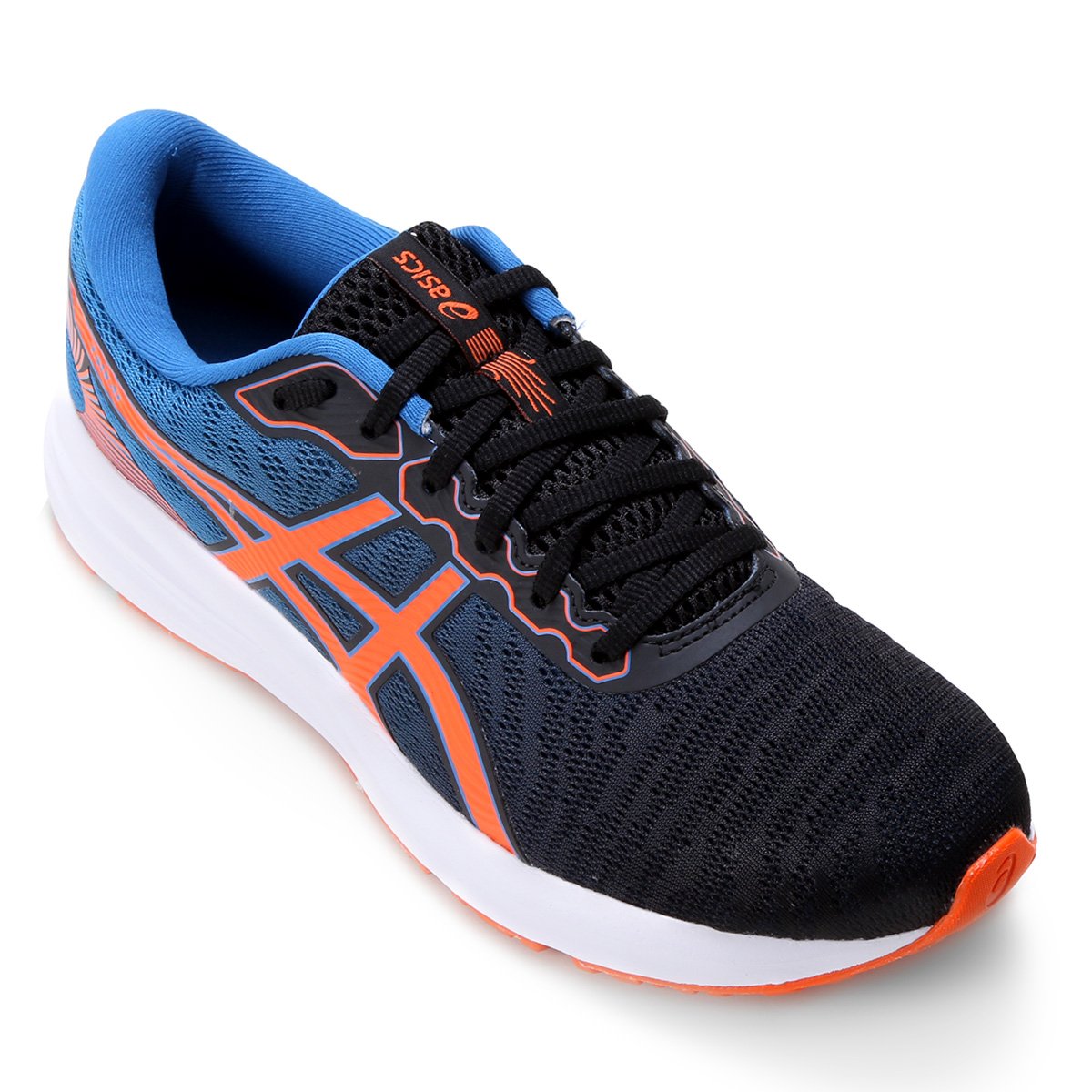 Tênis Asics Taikai Masculino - Preto+Laranja Menor preço em Tênis Asics Taikai Masculino - Preto+Laranja