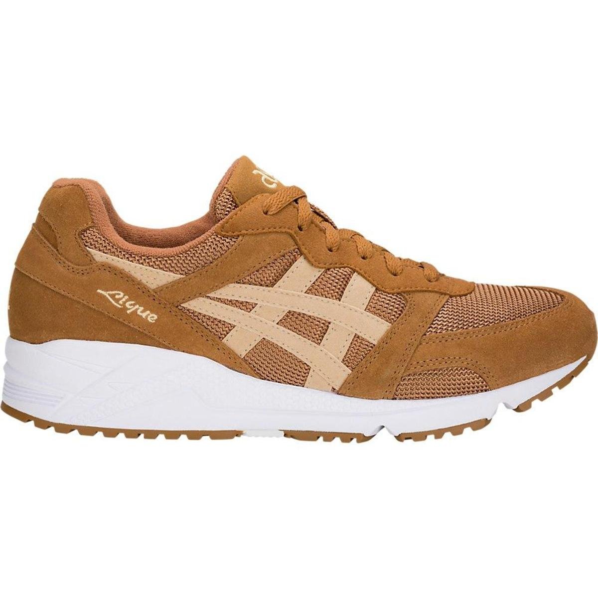 Tênis Asics Tiger Gel-Lique Masculino - Caramelo Menor preço em Tênis Asics Tiger Gel-Lique Masculino - Caramelo