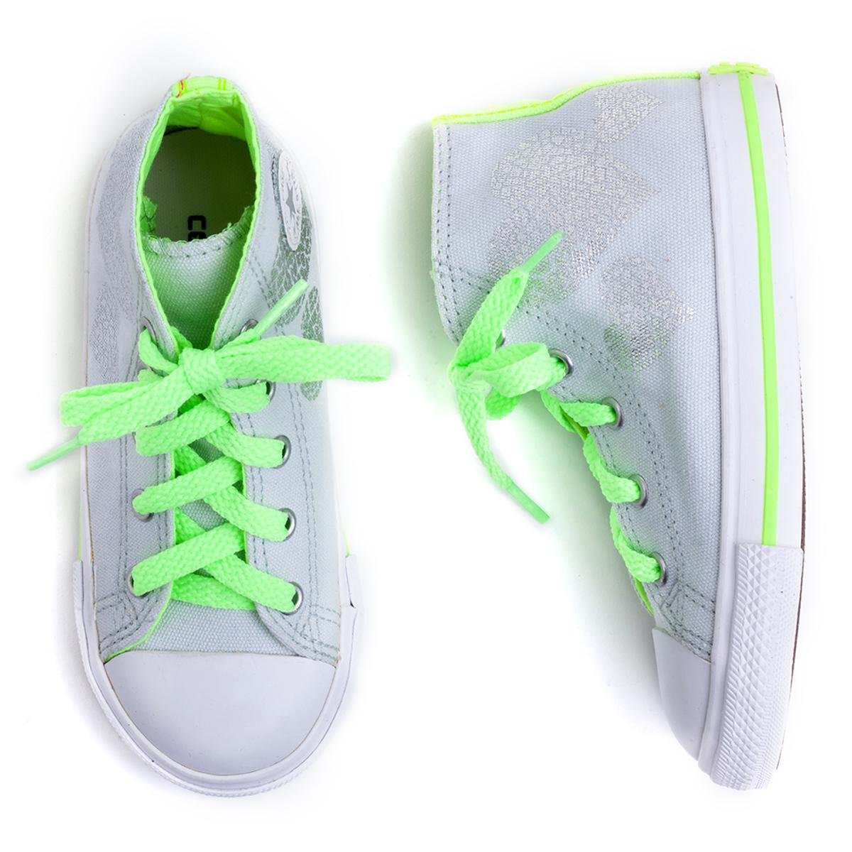 Tênis Bebê Converse All Star Cano Alto Fluor | Zattini