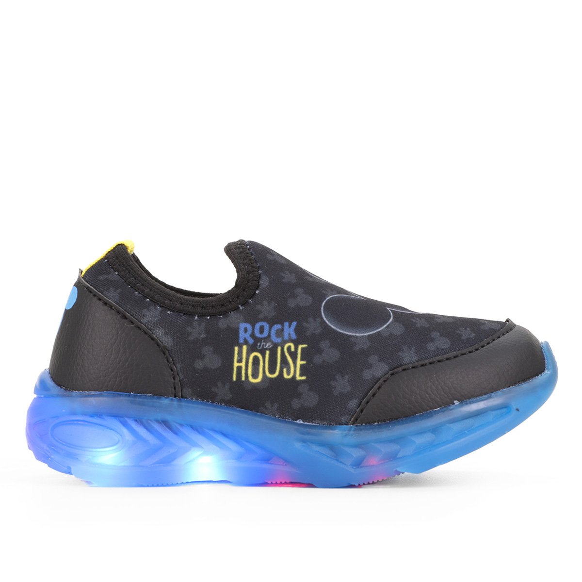 Tênis Bebê Disney com Led Mickey Menino - Preto+Azul Menor preço em Tênis Bebê Disney com Led Mickey Menino - Preto+Azul