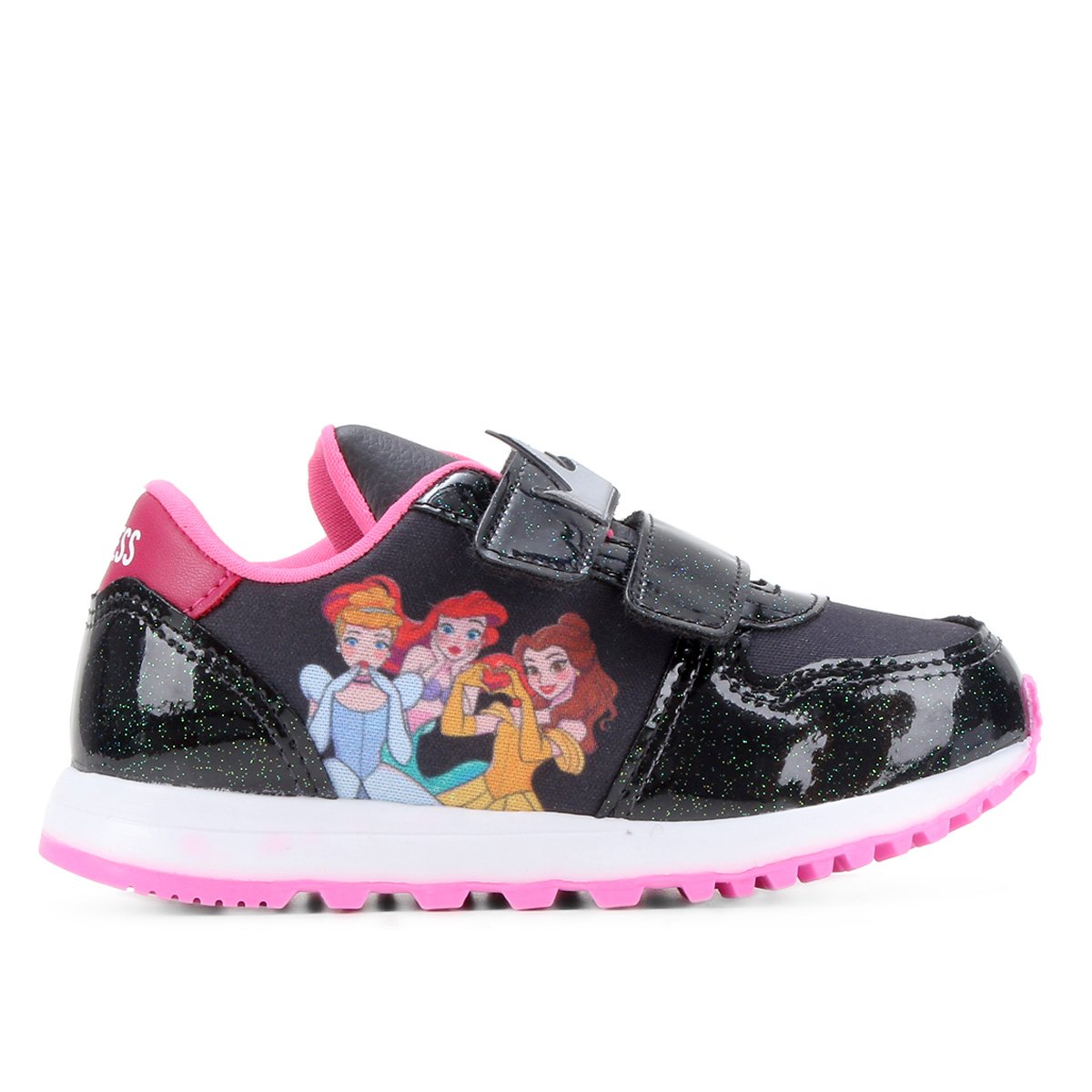 Tênis Bebê Disney Princesas Flawless Menina - Preto+Pink Menor preço em Tênis Bebê Disney Princesas Flawless Menina - Preto+Pink
