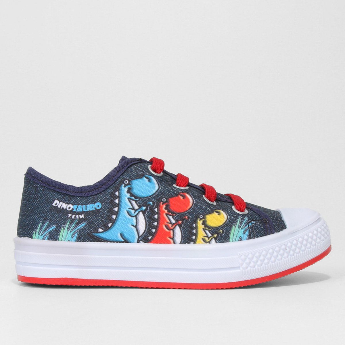 Tênis Bebê Kurz Dinossauro Team Menino - Marinho+Vermelho Menor preço em Tênis Bebê Kurz Dinossauro Team Menino - Marinho+Vermelho