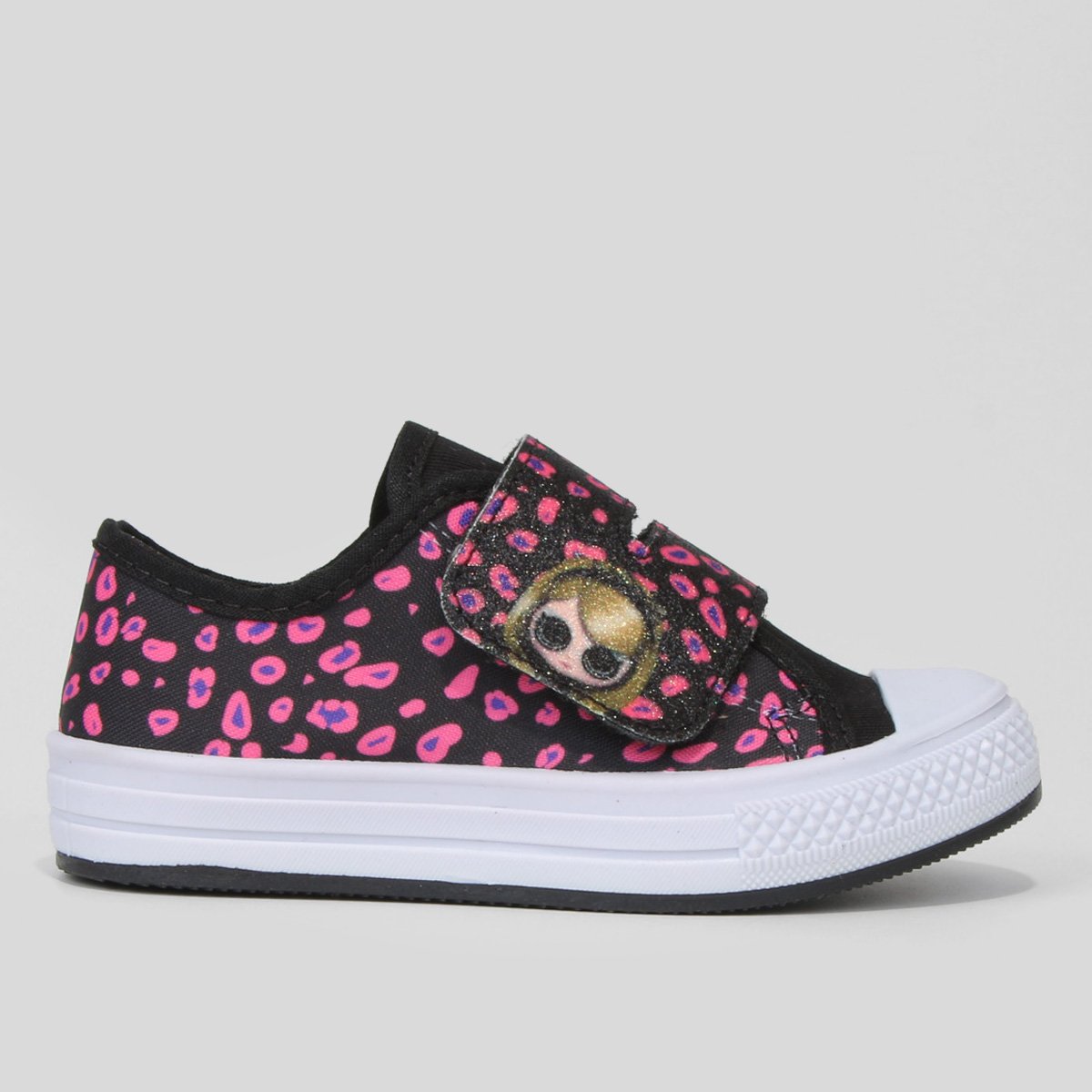 Tênis Bebê Kurz Doll Menina - Preto+Pink Menor preço em Tênis Bebê Kurz Doll Menina - Preto+Pink