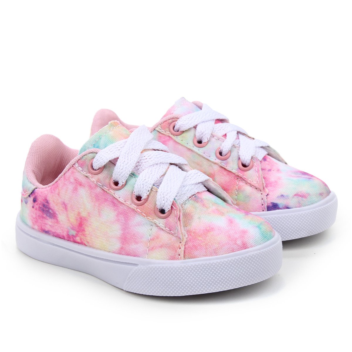 Tênis Bebê Kurz Tie Dye Feminino - Rosa Menor preço em Tênis Bebê Kurz Tie Dye Feminino - Rosa