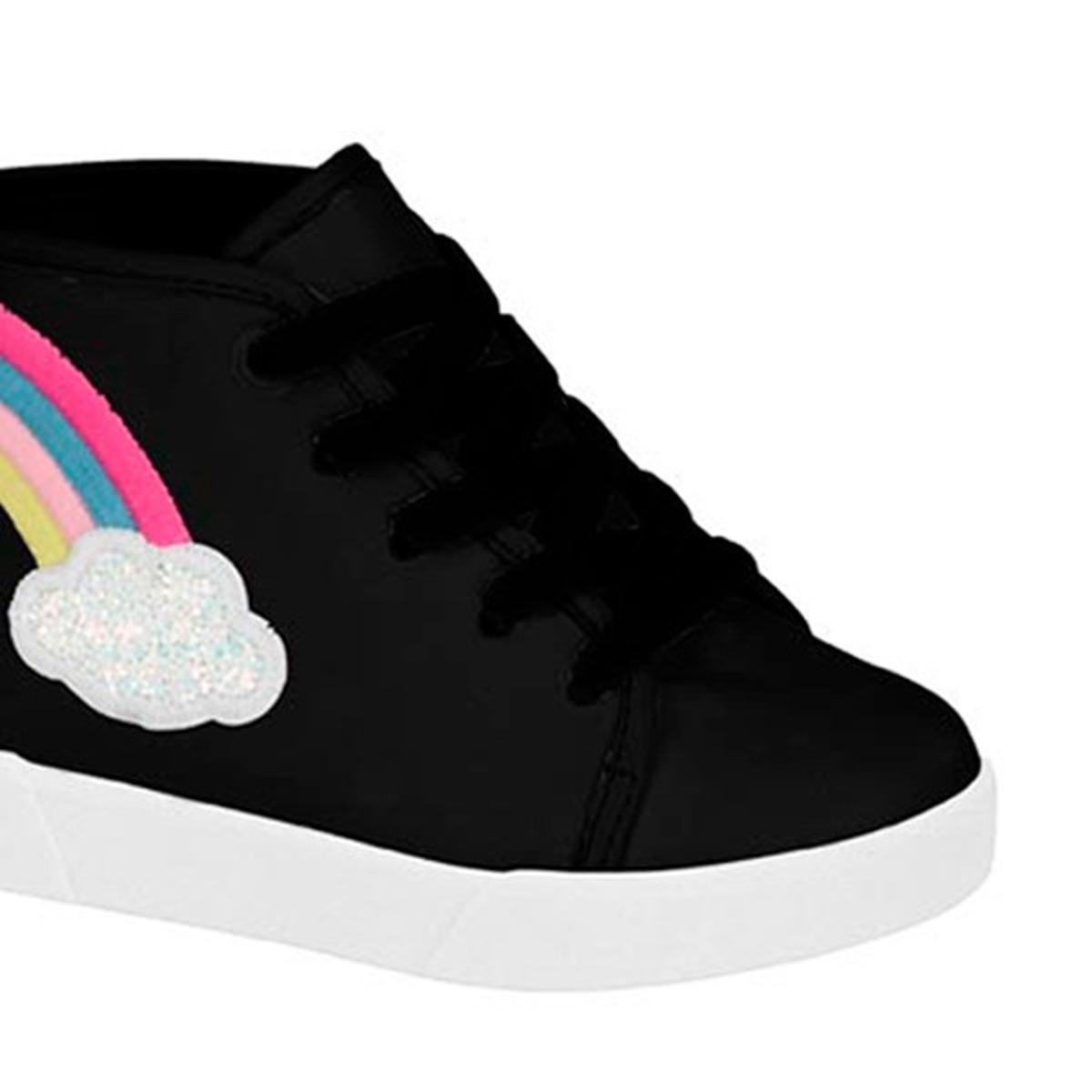 tenis cano alto bebe feminino