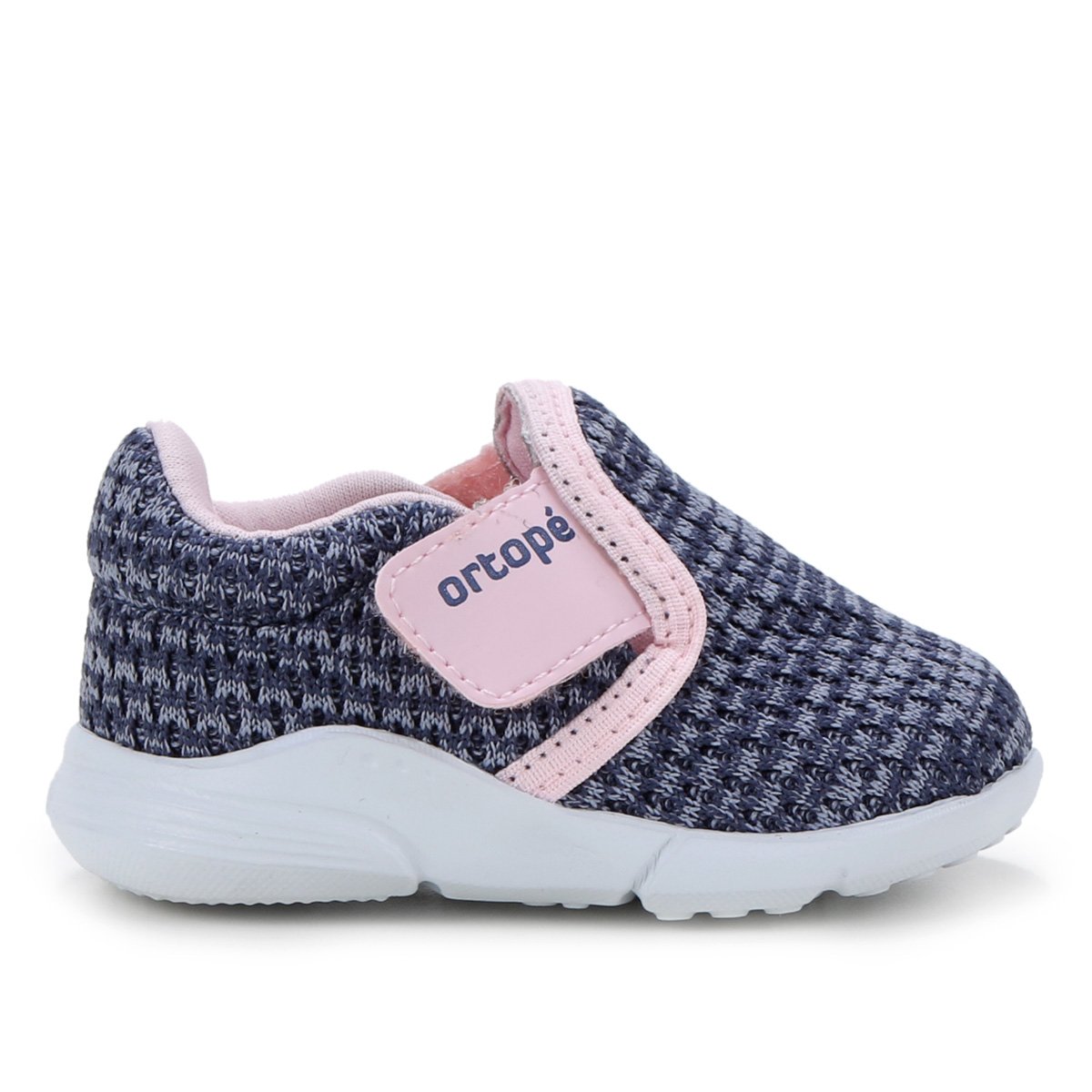 Tênis Bebê Ortopé Sport Baby Feminino - Marinho+Rosa Menor preço em Tênis Bebê Ortopé Sport Baby Feminino - Marinho+Rosa
