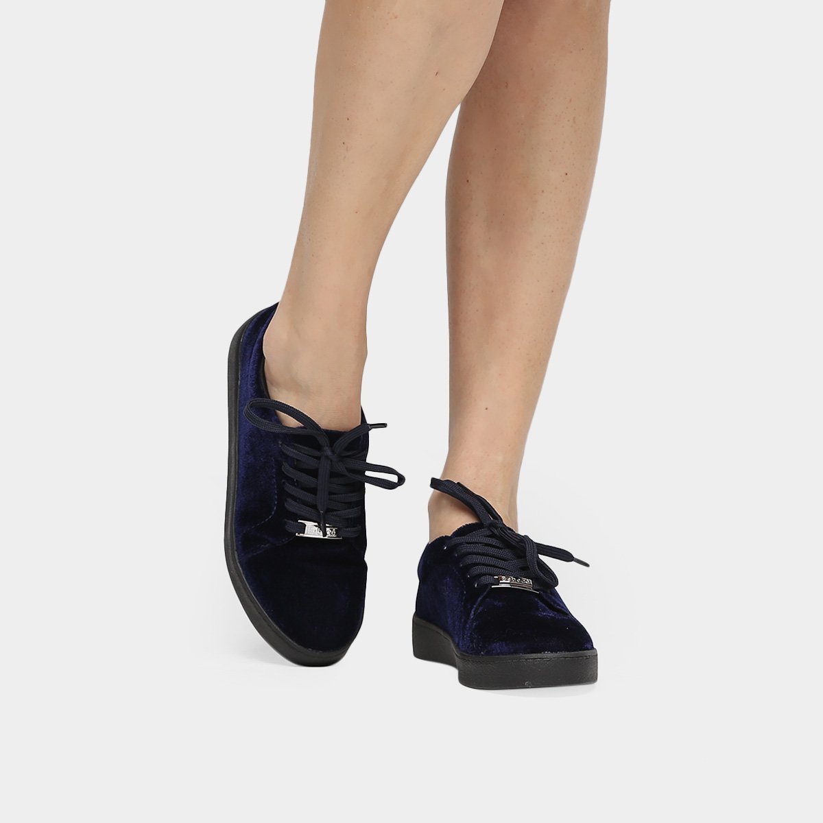 tenis bebece preto veludo