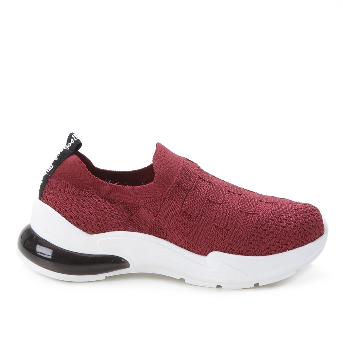 Tênis Bebecê Chunky Malha Feminino - Vinho Menor preço em Tênis Bebecê Chunky Malha Feminino - Vinho