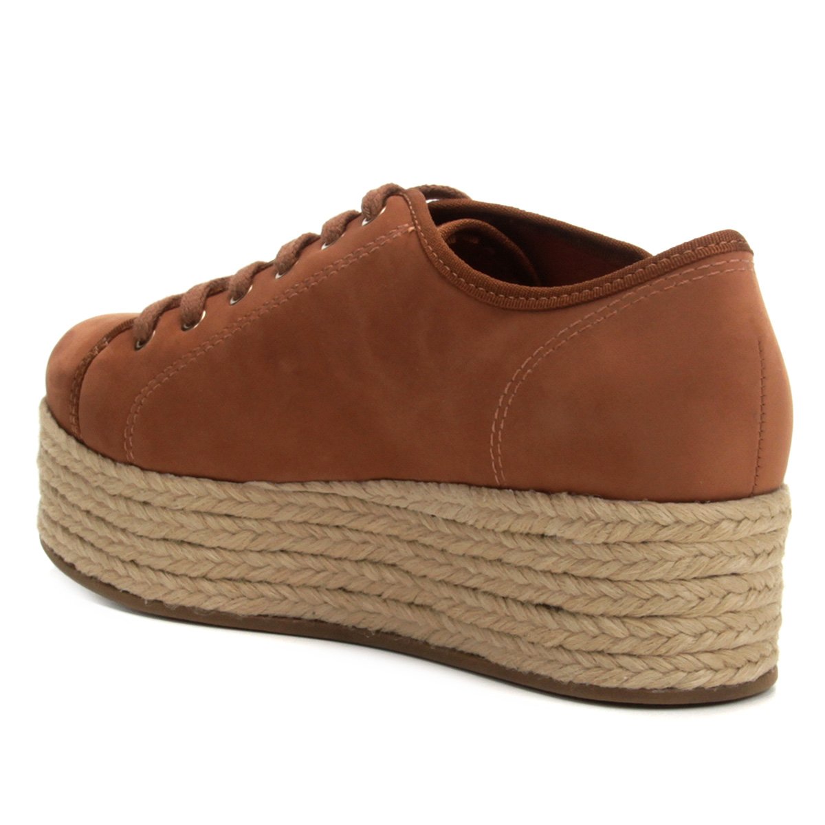 tênis bebecê flatform com corda feminino