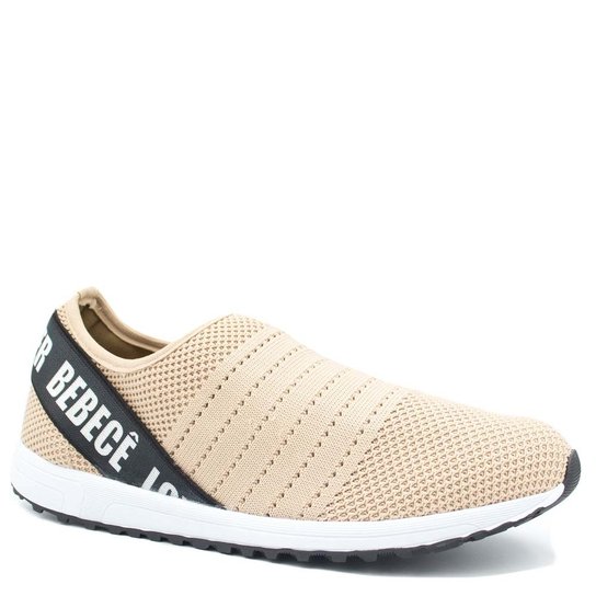 Tênis Bebecê Malha Summer Love Shoes Feminino - Bege