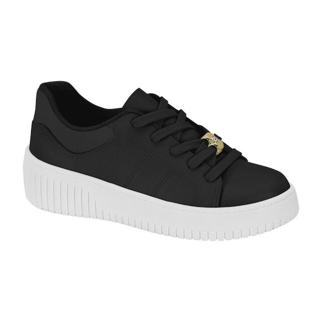 Tênis Beira Rio 4316.102 Cadarço Moda Sola Alta Flatform Feminino