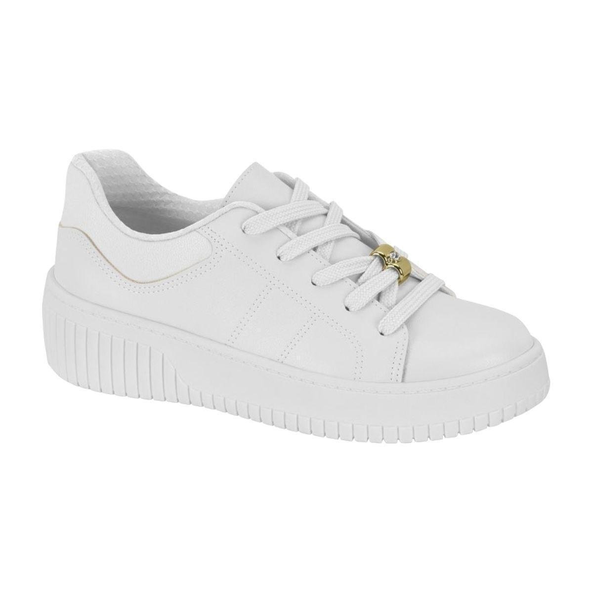 Tênis Beira Rio Cadarço Moda Sola Alta Flatform Feminino