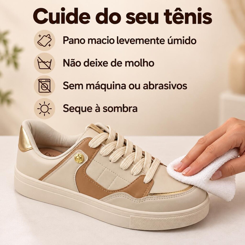 Tênis Beira Rio 4344.103 Napa Turim Brilho Itália Feminino