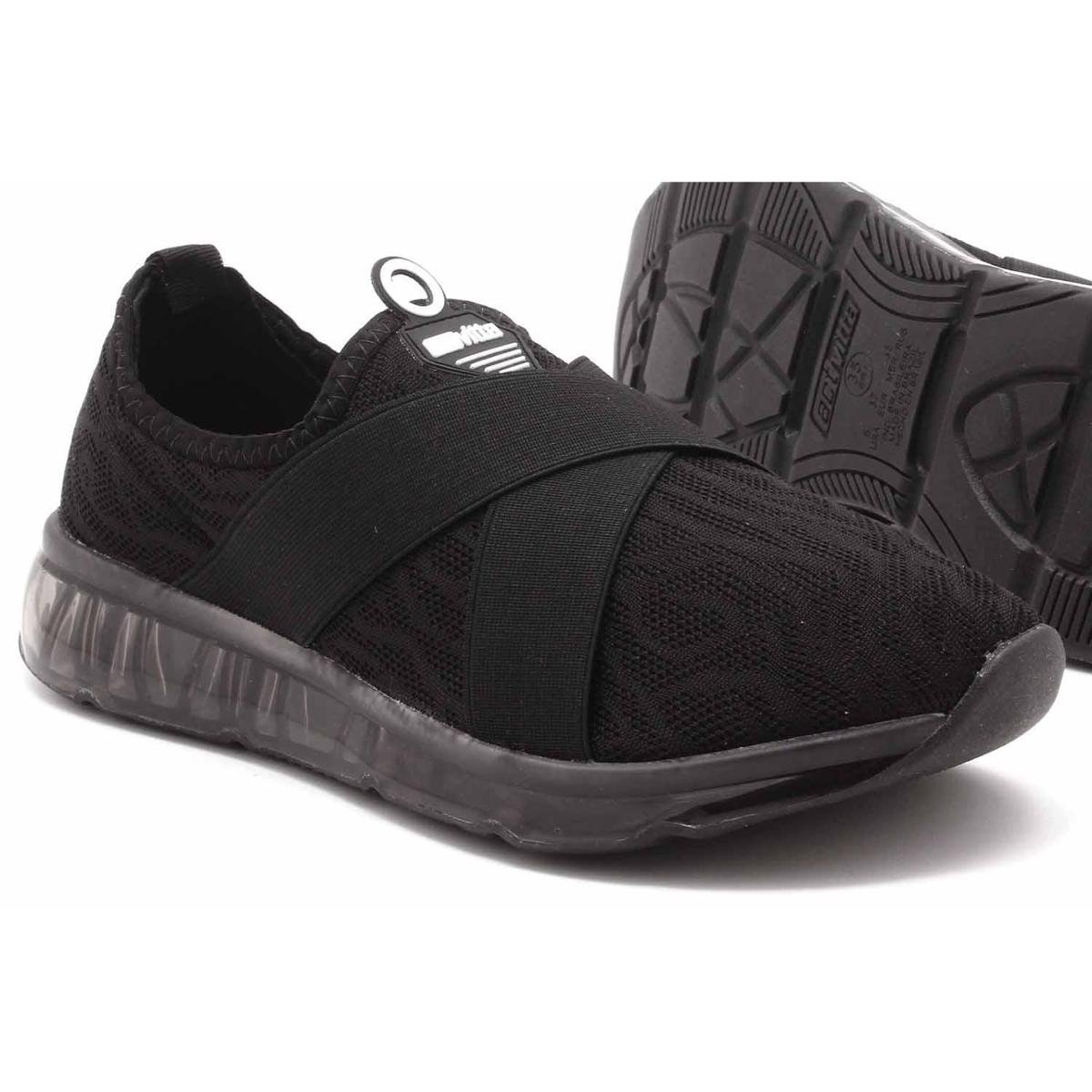 Tênis Beira Rio Actvitta Slip On Cruzado 4215412 - Preto | Zattini