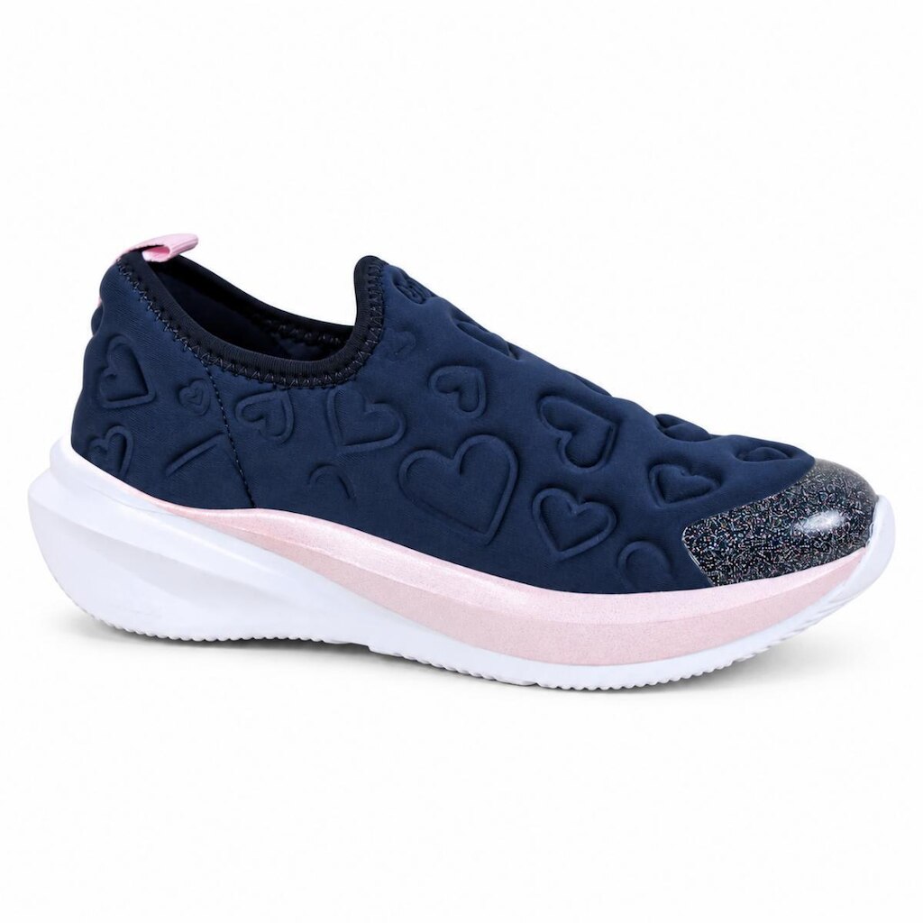 Tenis Bibi Meninas Volt 2.0 Glitter Marinho
