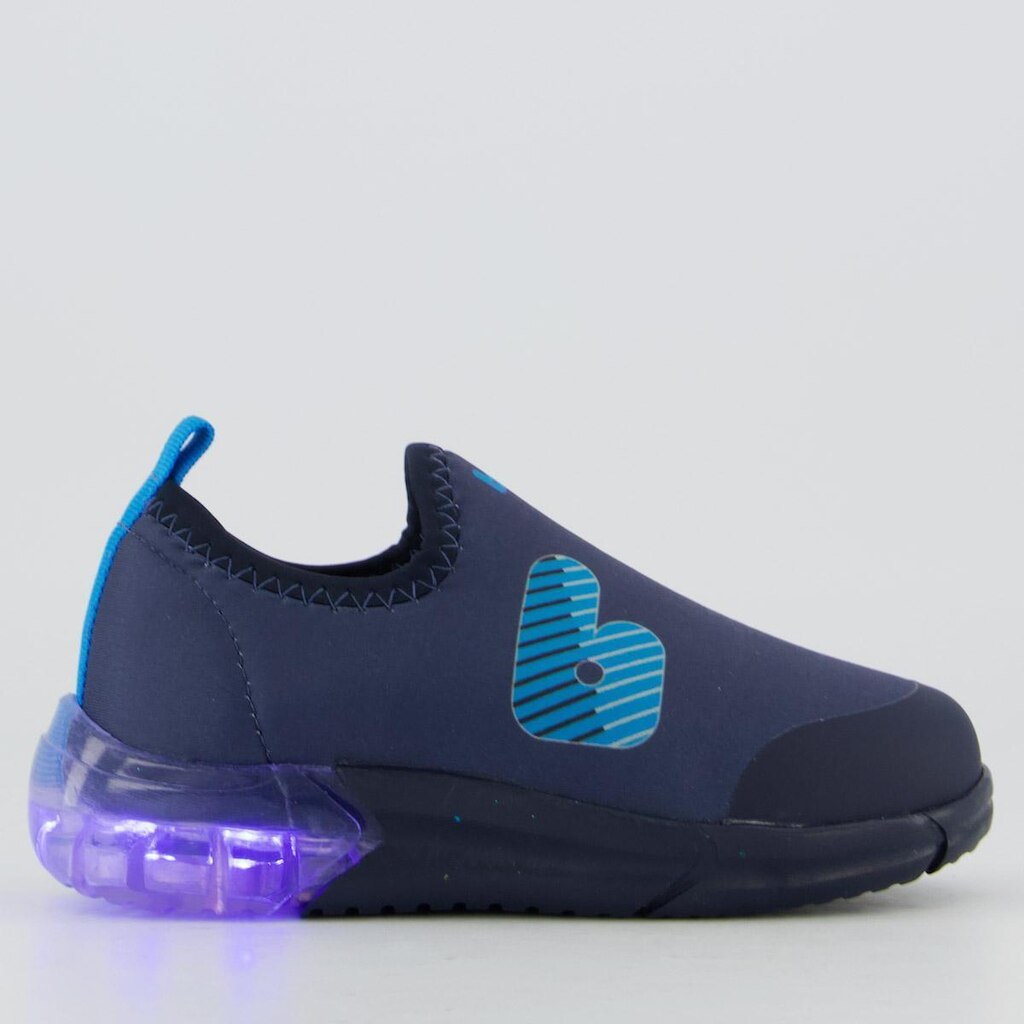 Tênis Bibi Space Marinho com Luzes