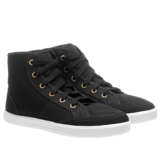 Tênis Bopstar Cano Alto - Preto