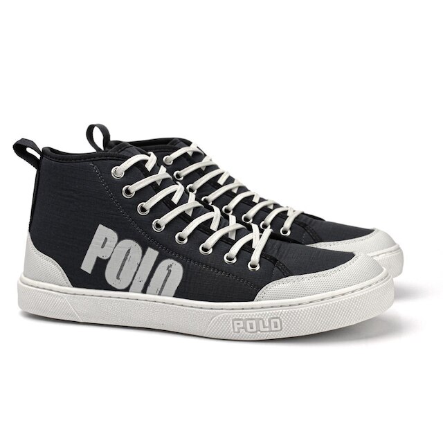 Tênis Botinha Cano Médio Masculino Original Polo White