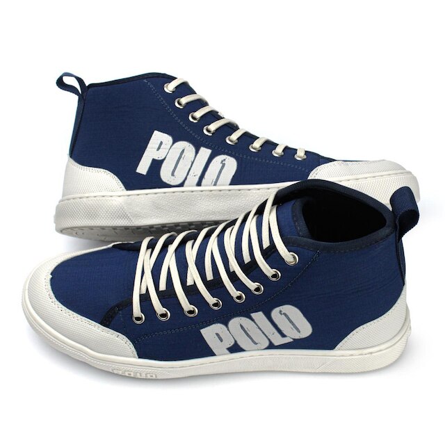 Tênis Botinha Cano Médio Masculino Original Polo White