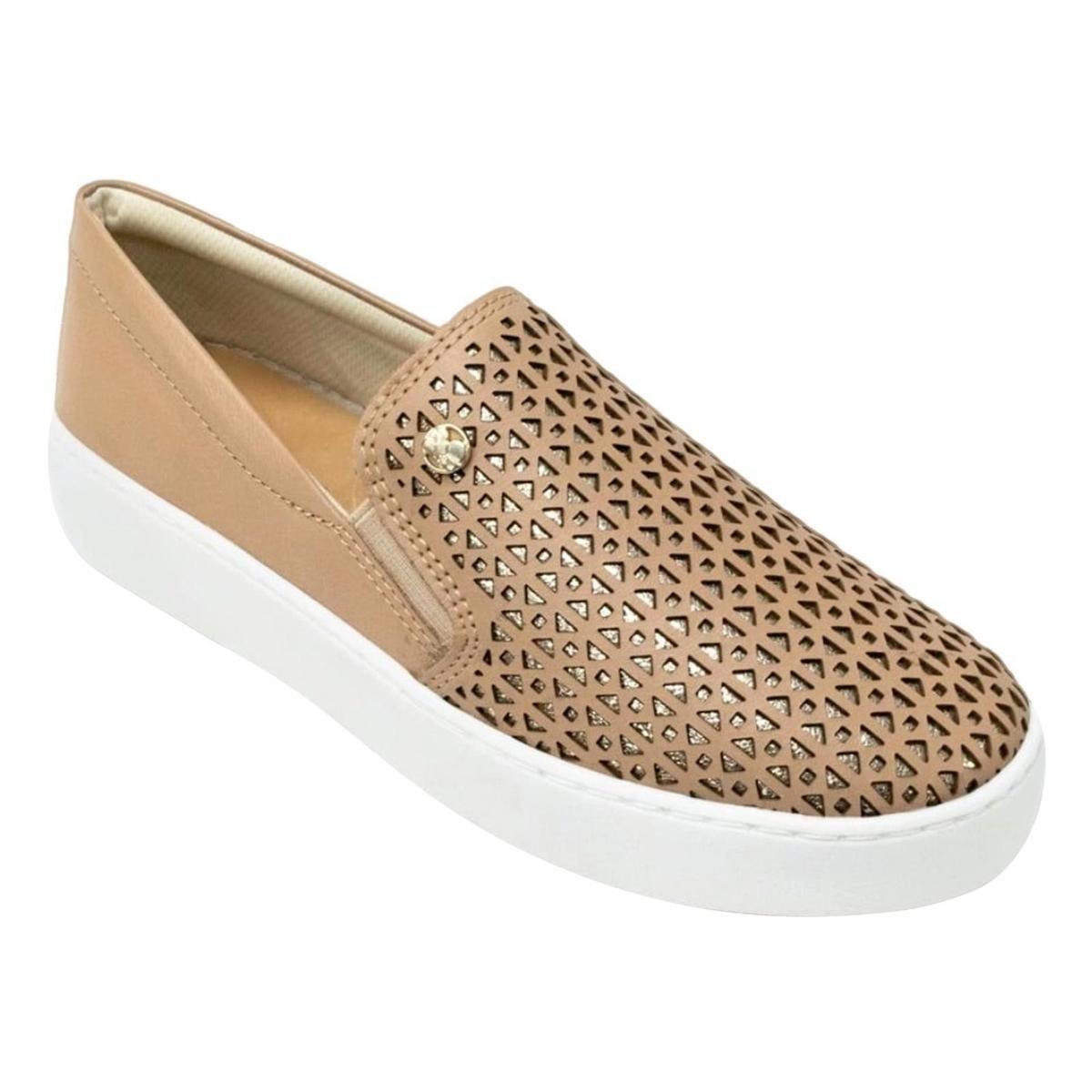 Tênis Bottero Slip On Recortes Laser Feminino - Nude | Zattini