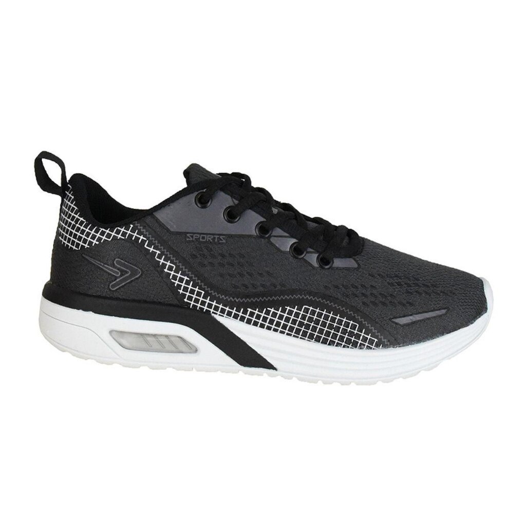 Tênis Box 200 Masculino Preto Grafite Ultraleve Cadarço